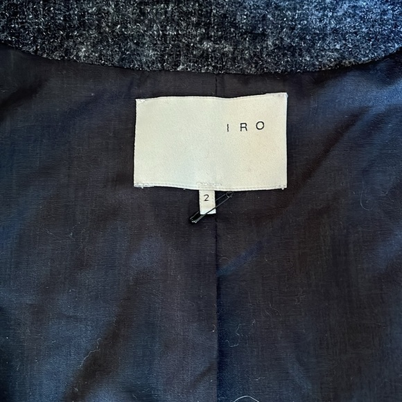 IRO Women’s Black Jacket Size 2 - Picture 2 of 4